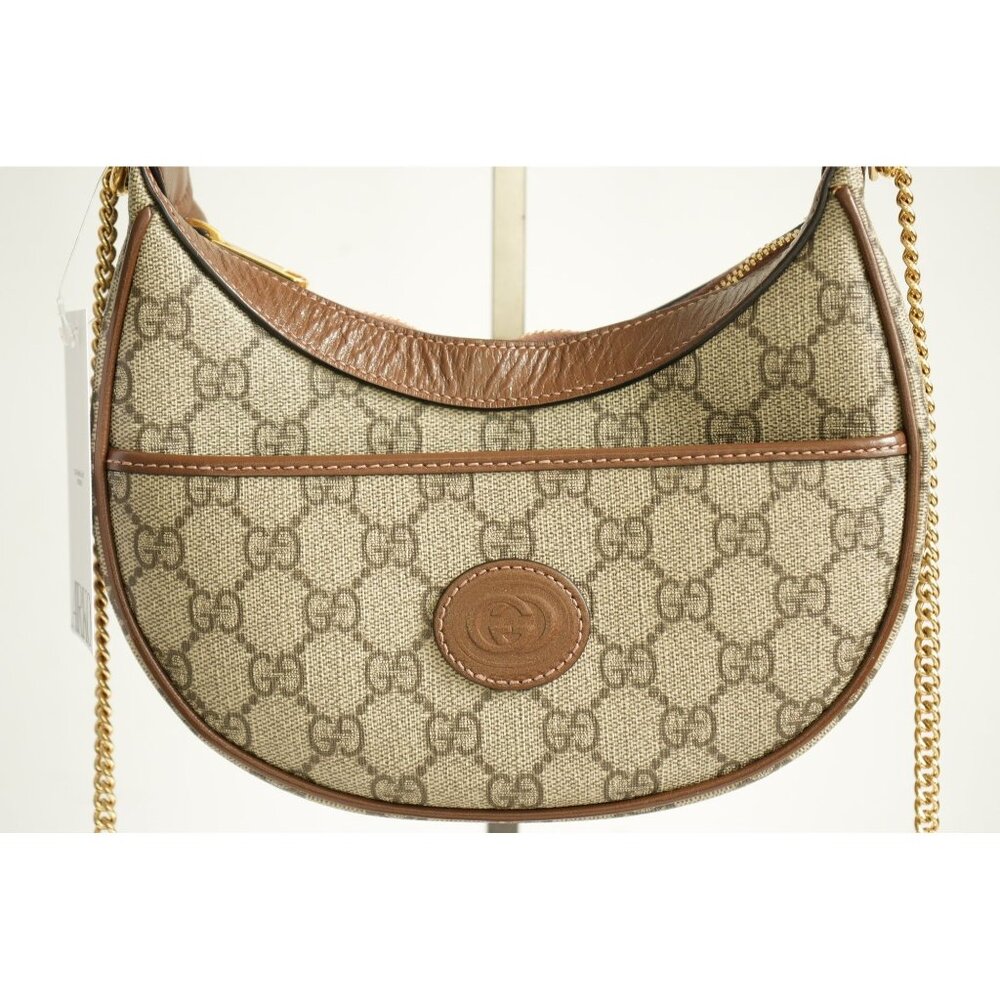 Gucci Half Moon Shaped GG Supreme Mini Bag - Picture 5 of 8